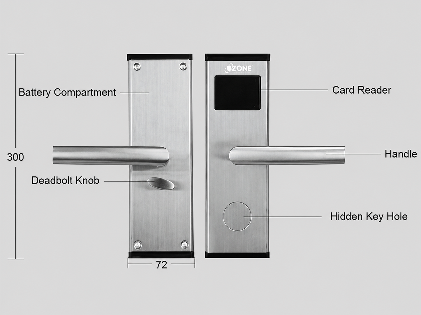 MH001 RFID CARD LOCK FOR HOTELS