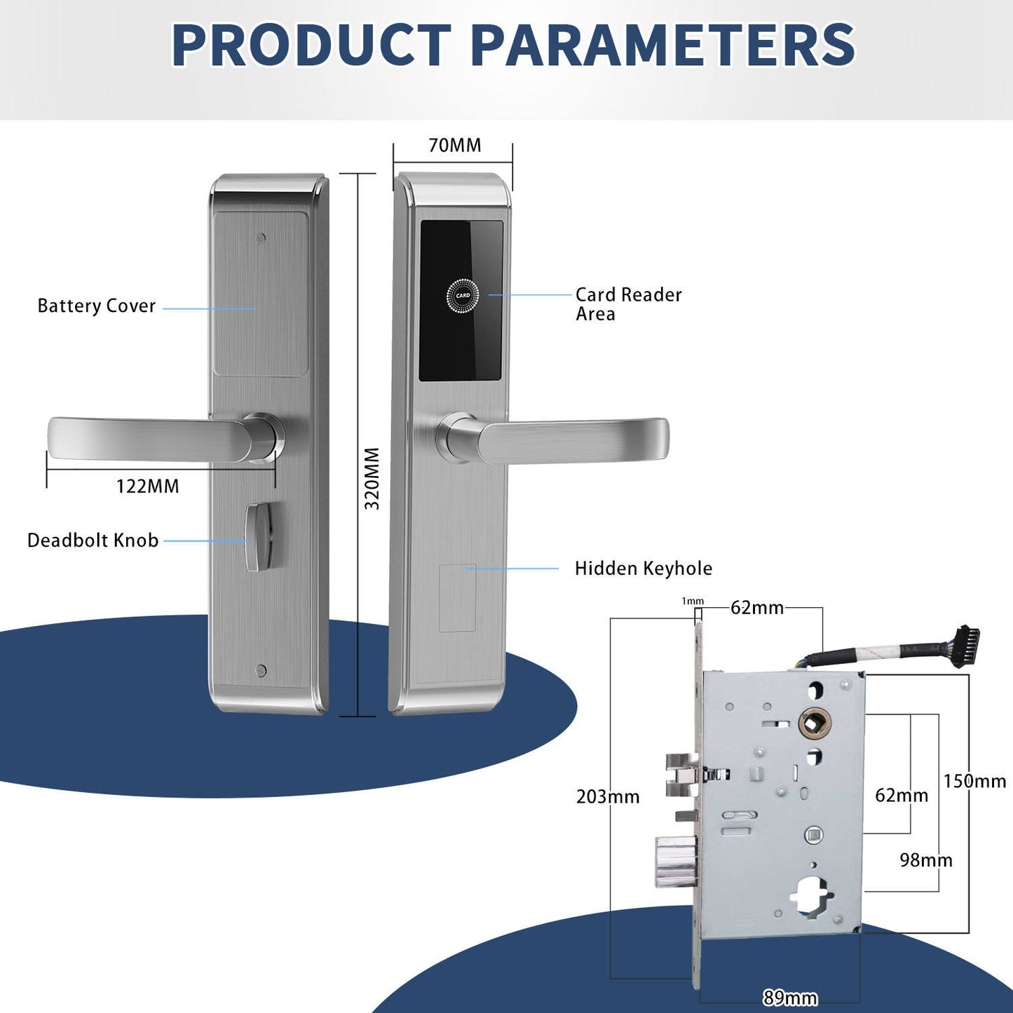 MH010 Keyless Entry System For Hotel Room lock