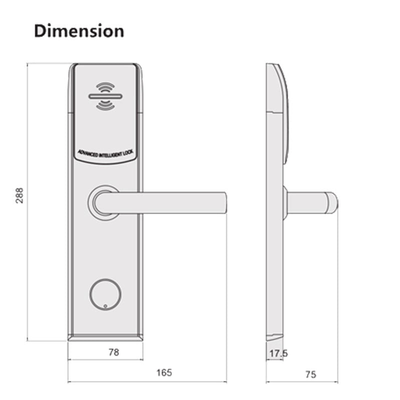 MH011 Smart Door Lock For Hotel Room Door Lock