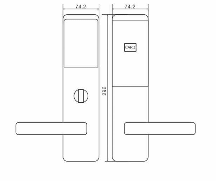 MH005 Aluminium Smart Hotel Lock