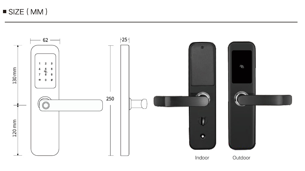 MH007 Premium Digital Hotel Door Lock